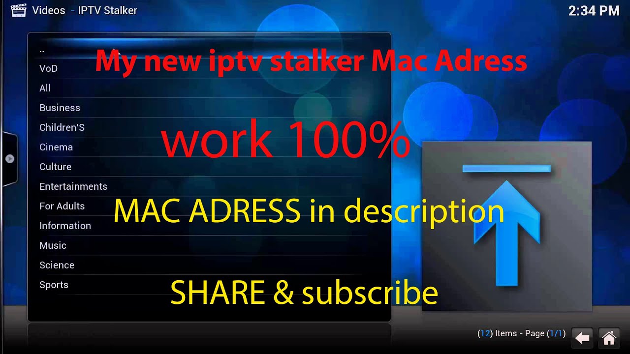 mac address iptv stalker kodi