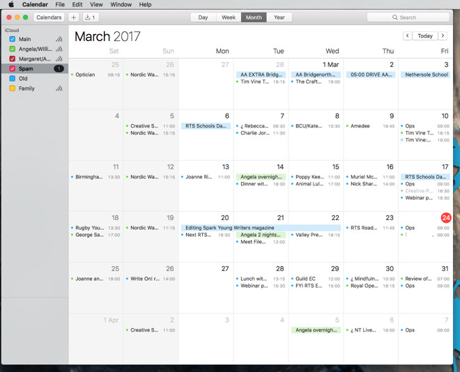 Microsoft calendar for mac