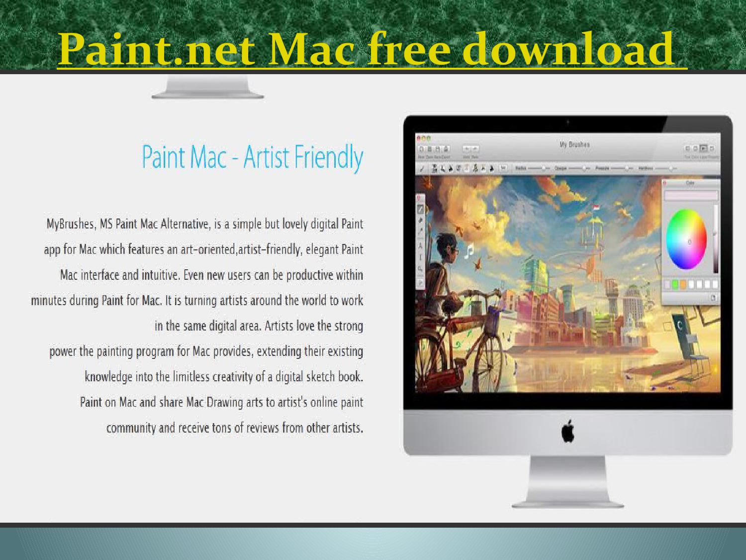 Paint.net dowload for mac
